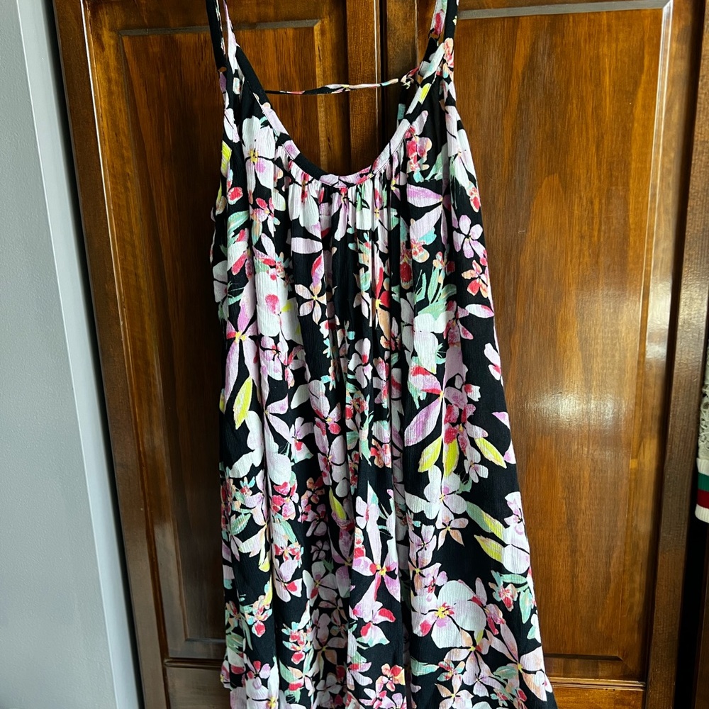 Floral Sleeveless swim coverup Dress